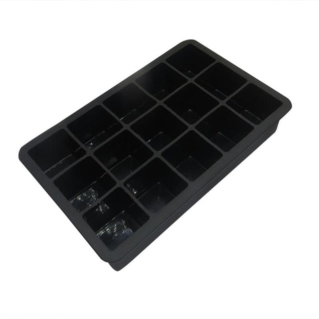 Silicone Ice Cube Maker 15-Cavity DIY Ice Maker Ice Cube Trays Molds For Ice Candy Cake Pudding Chocolate Whiskey Molds Tool